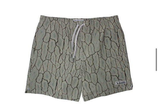 Swim Trunks-Timber Topo