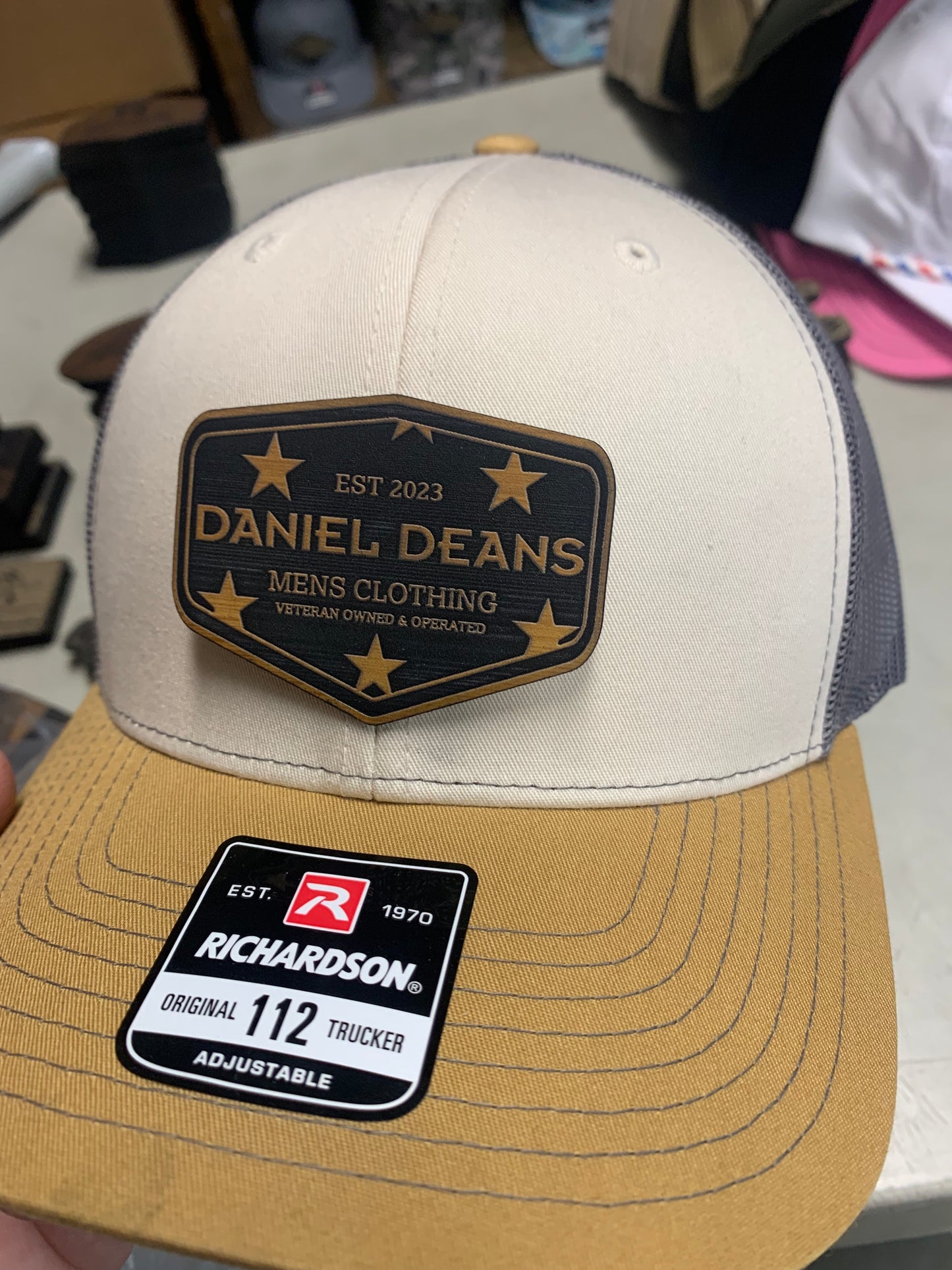 Daniel Deans leather patch Hat