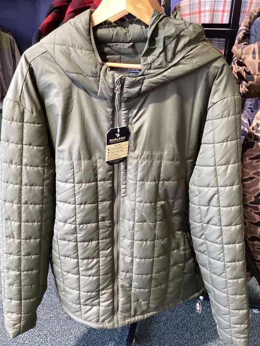 Puffer Jacket-Mallard Green