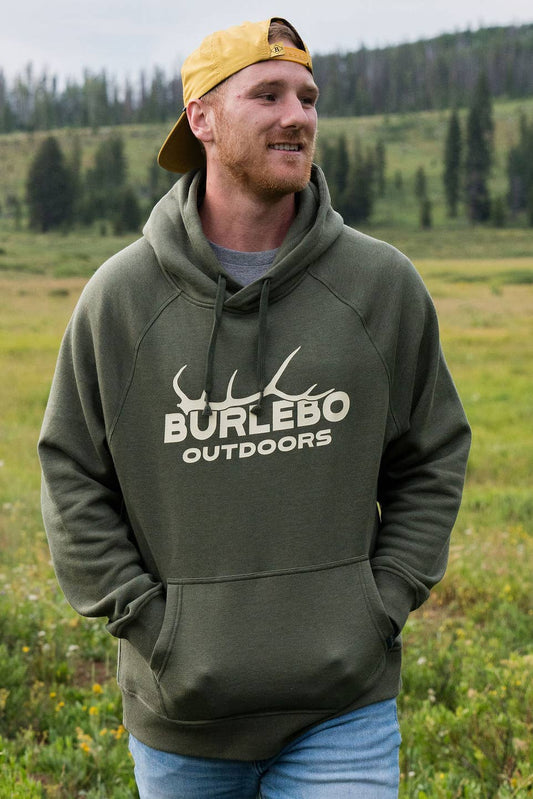 Fleece Hoodie - Elk Horn Logo